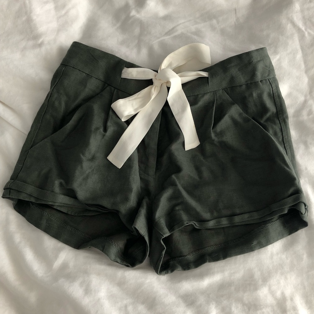 Aritzia Wilfred Allegra Linen Shorts 00